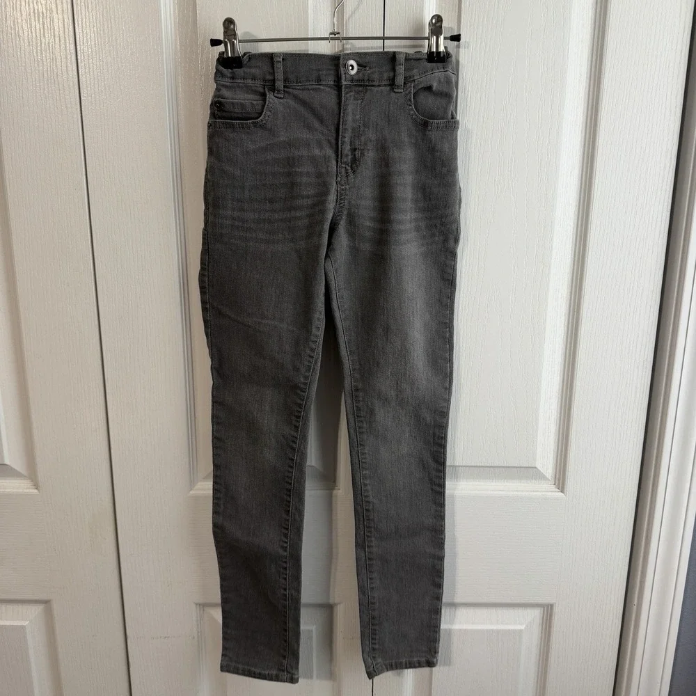 Place Gray Super Skinny Stretch Adjustable Jeans Boys Size 12 Casual School Play